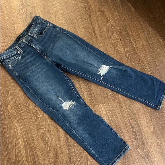 Banana Republic Denim - Banana Republic Stylish Distressed Blue Jeans